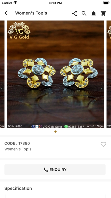 VG Gold : CZ Gold Jewellery Screenshot