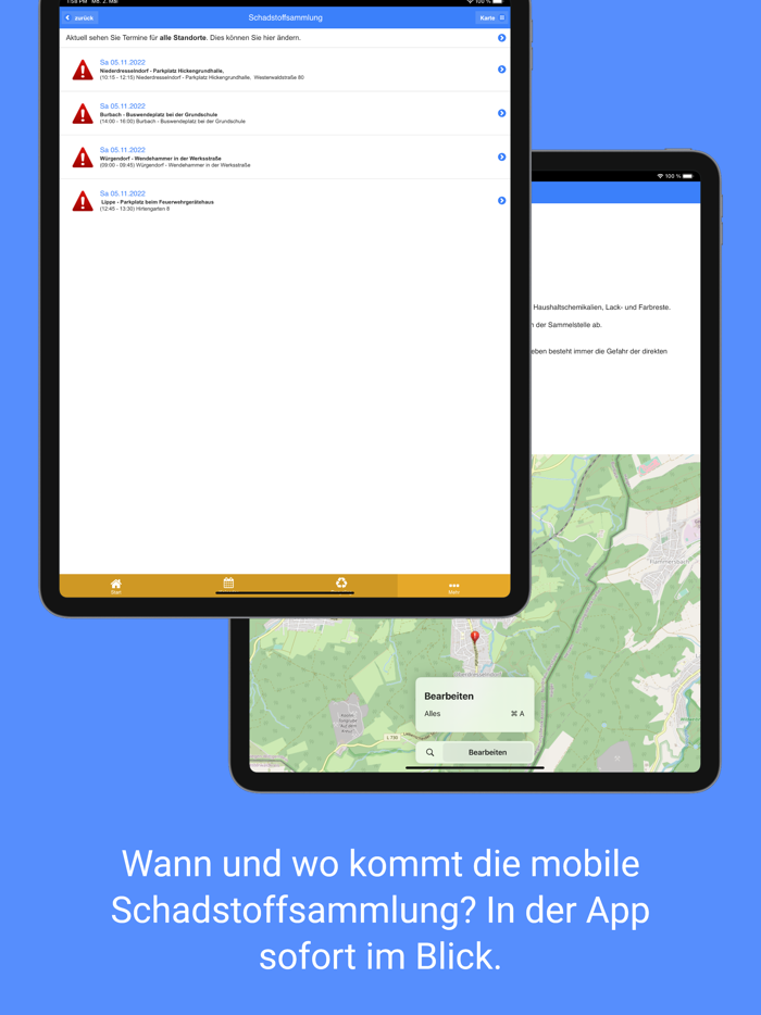 Gemeinde Burbach Abfall