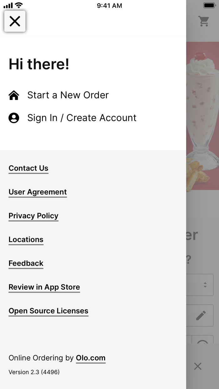 Rubys Diner Ordering
