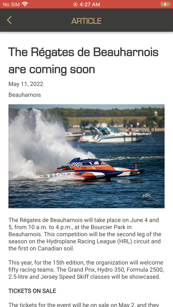 Hydroplane Racing League 2022