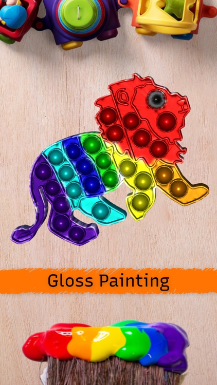 Pop It Fidget Toys 3D Coloring