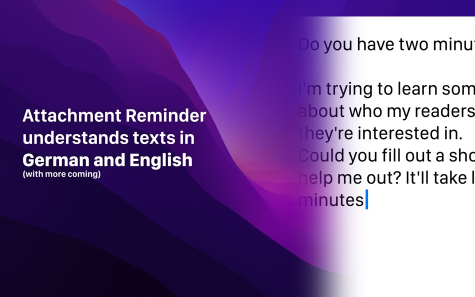 #2. Attachment Reminder (macOS) 来自: Alexander Eichhorn