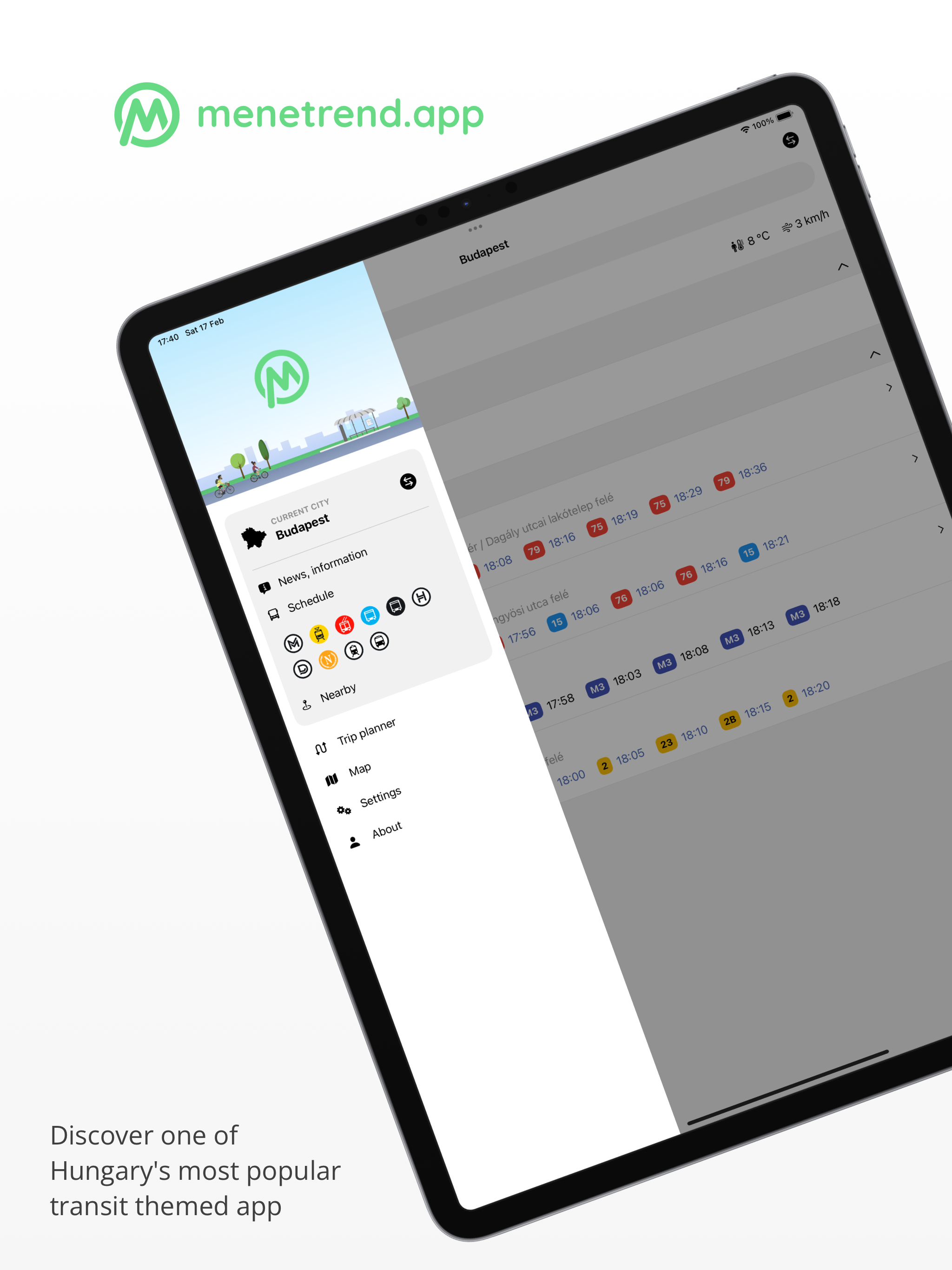 MenetrendApp