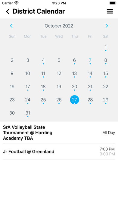 Hackett School District Screenshot