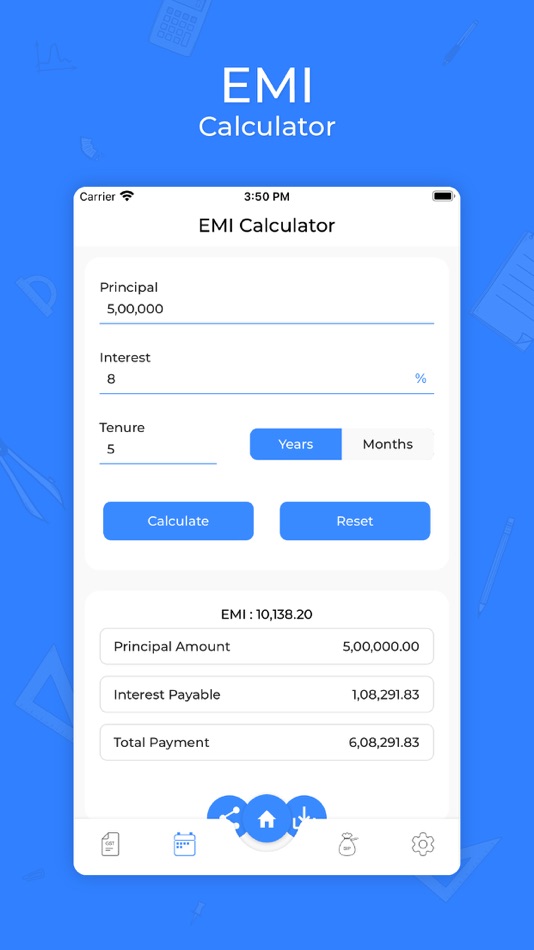 #5. EMI Calculator - GST, SIP, Age (iOS) 由: Wisdomlogix Solutions Private Limited