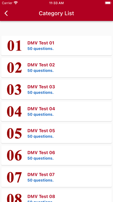 Alabama Basic Driving Test Screenshot