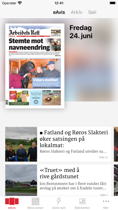 Arbeidets Rett eAvis Screenshot
