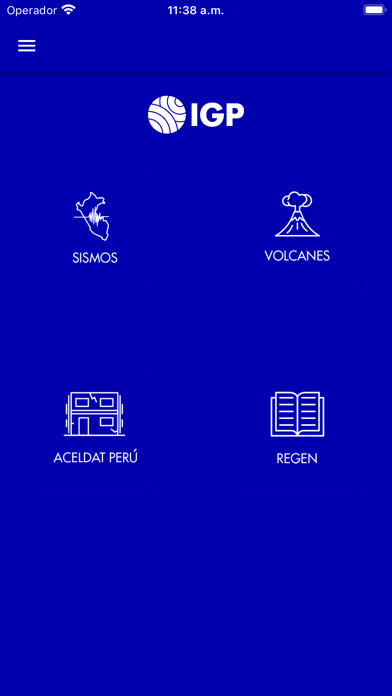 Instituto Geofísico del Perú Screenshot