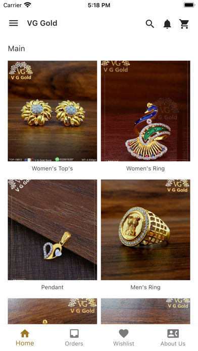 VG Gold : CZ Gold Jewellery Screenshot