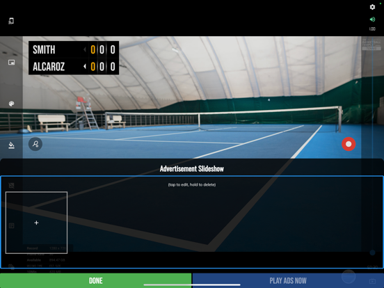 BT Tennis Camera iPad screenshot 8 - Sports app