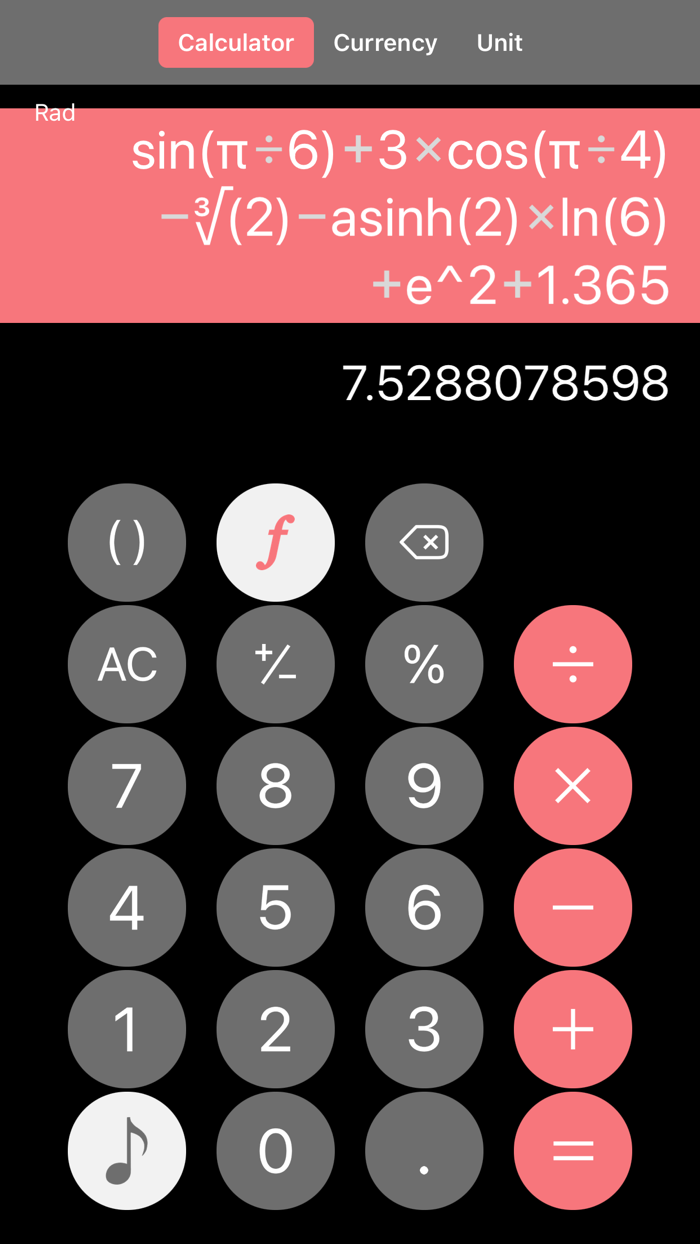 Calculator - Currency - Unit