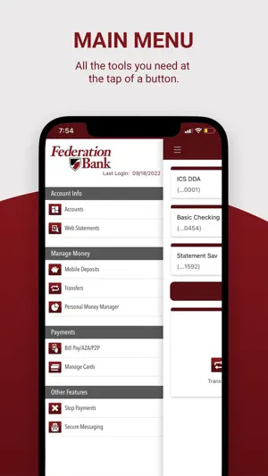 Federation Bank screenshot 4