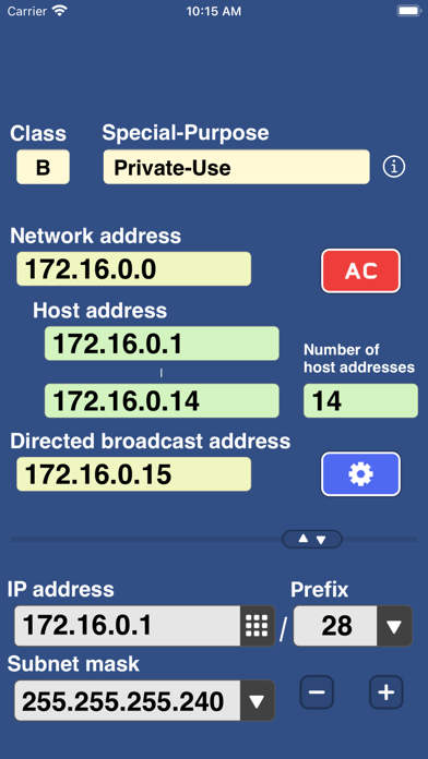 IP Keypad - Subnet Calculator Screenshot
