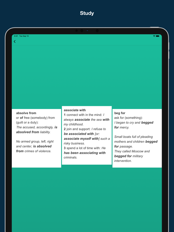 Screenshot #6 pour Prepositional verbs for IELTS