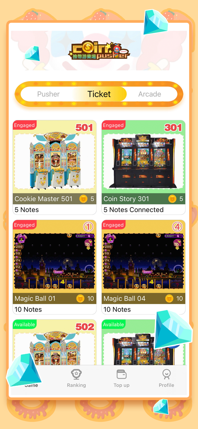 Coin Pusher -Real Claw Machine