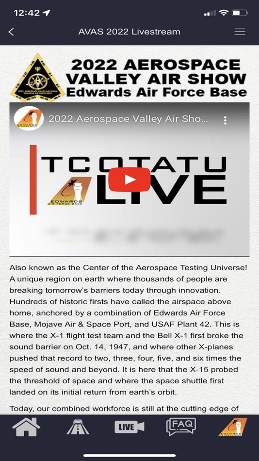 #5. Edwards Air Force Base (iOS) بواسطة: Edwards Air Force Base