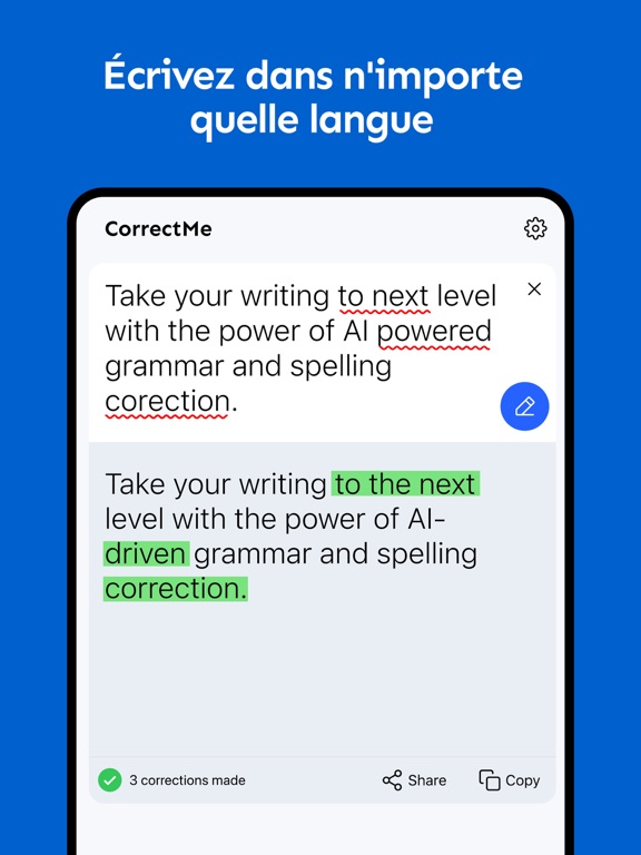 Screenshot #6 pour Correcteur d'Orthographe IA ゜