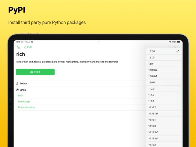 Pyto - Python 3 on the App Store