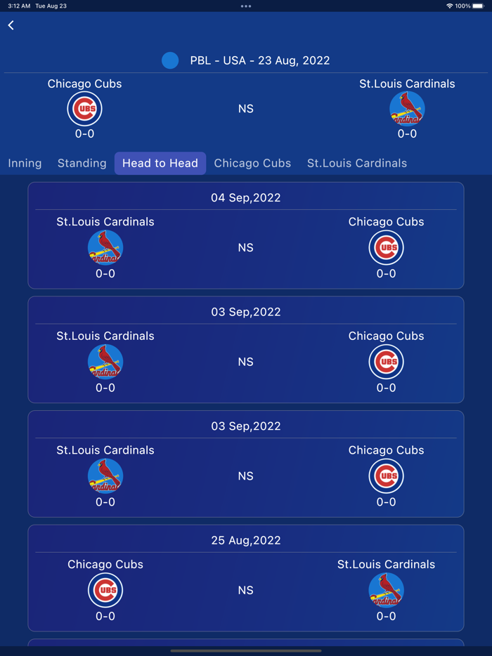BaseBall Live Matches