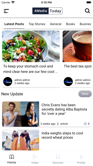 4Media iPhone screenshot 2 - News app