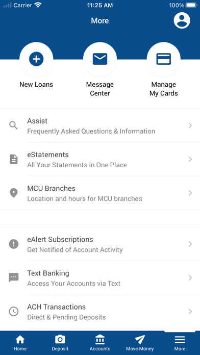 Meijer Credit Union Screenshot