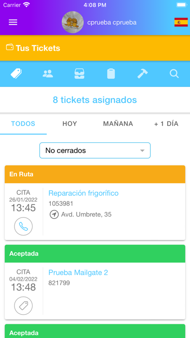 Aitana Field Service Screenshot