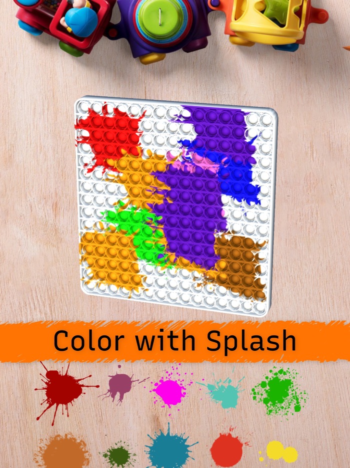 Pop-It Antistress 3D Coloring