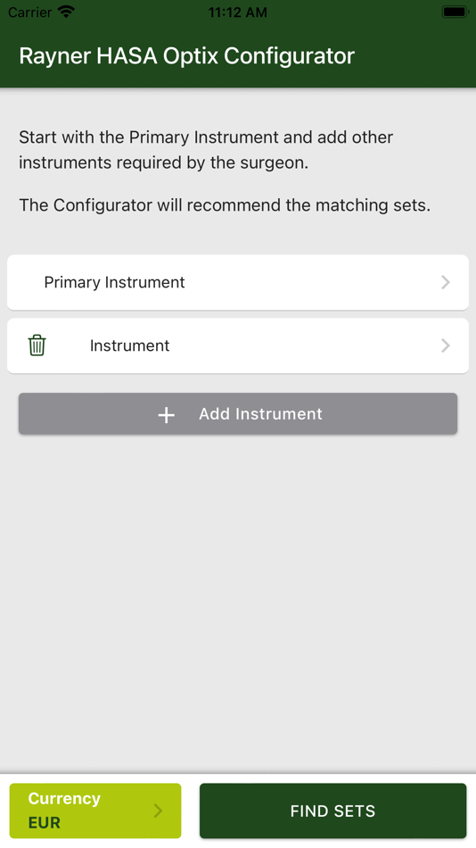 #2. HASA Optix Instr Configurator (iOS) Podle: Designscape Technologies Private Limited