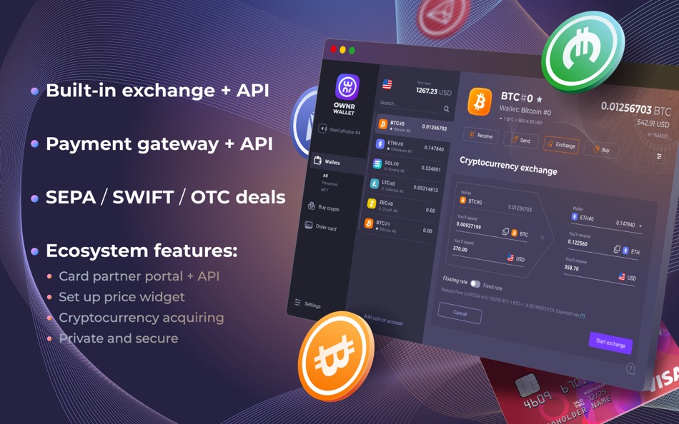 #3. OWNR crypto wallet for PC (macOS) Ved: OWNR WALLET OU