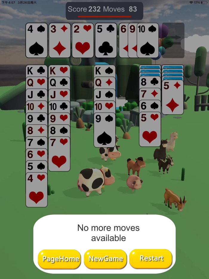 Solitaire 3D Cute Animals