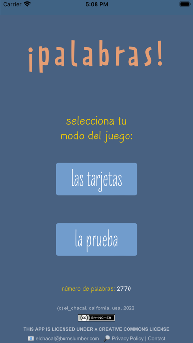¡palabras! Screenshot