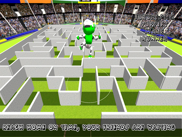 Futuristic Puppy Maze Run