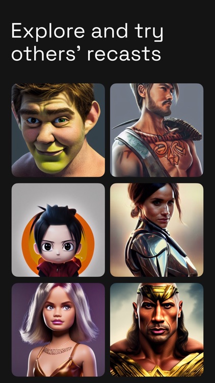 Recasty AI: celebs mashups