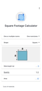 Square Footage - Calculator screenshot #1 for iPhone