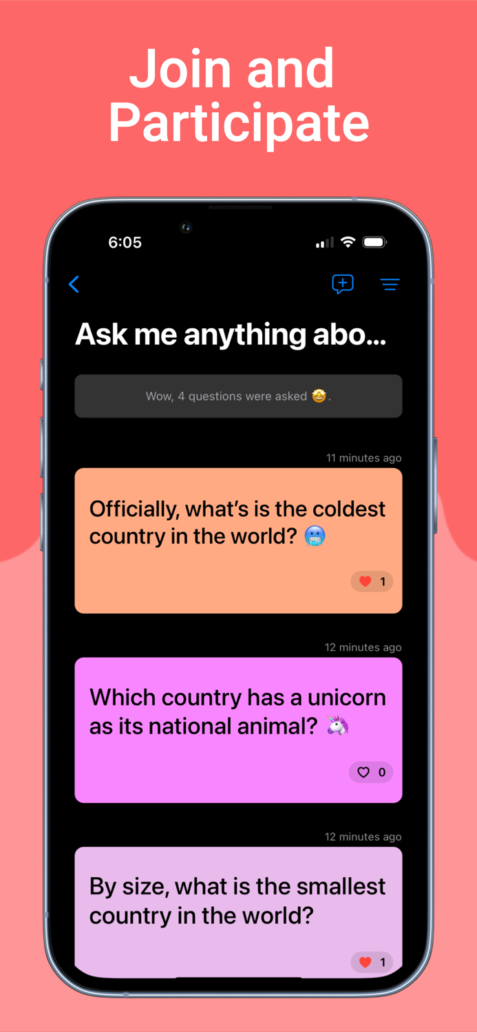 Live Questions - Ask Anything