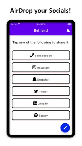 Game screenshot Befriend: Share your Socials mod apk