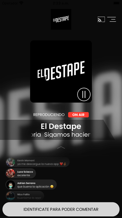 El Destape Radio Screenshot