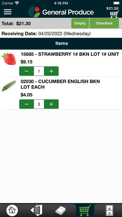 General Produce Co. Checkout screenshot-3