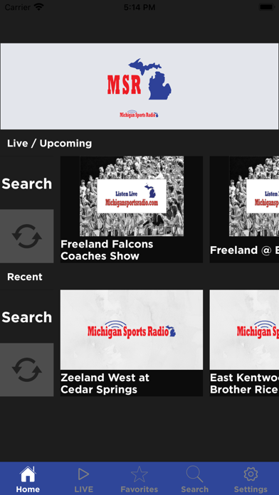 Michigan Sports Radio Screenshot