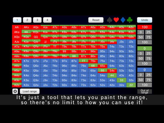 Poker Range Painter screenshot 2