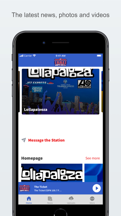 The Ticket ESPN 100.7 FM Screenshot