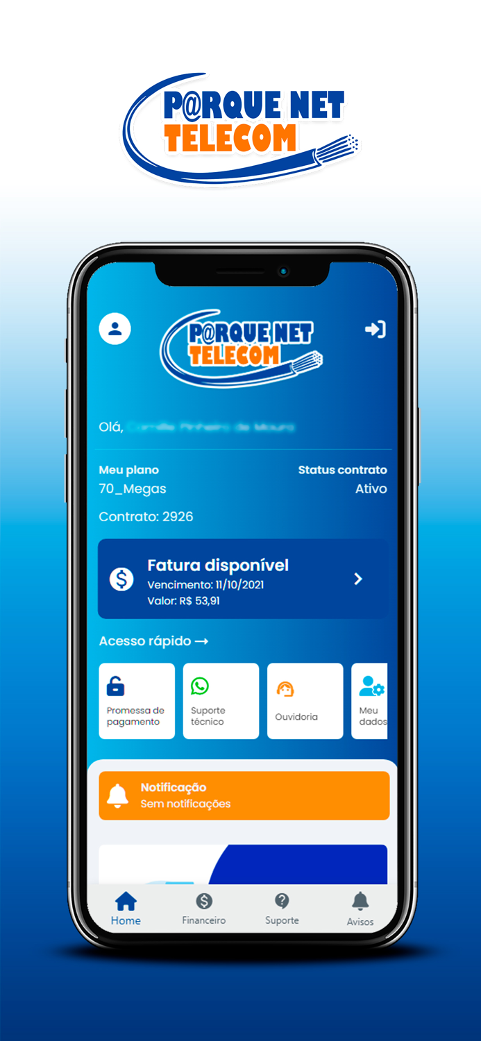ParqueNet Telecom App Cliente