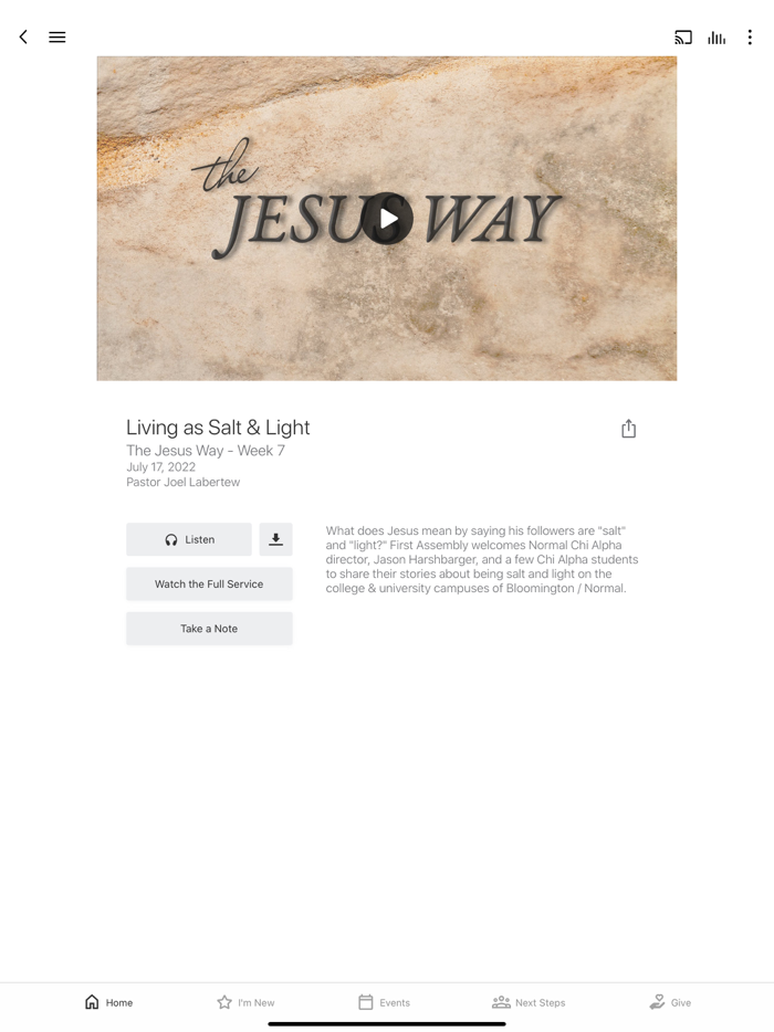 First Assembly Normal IL