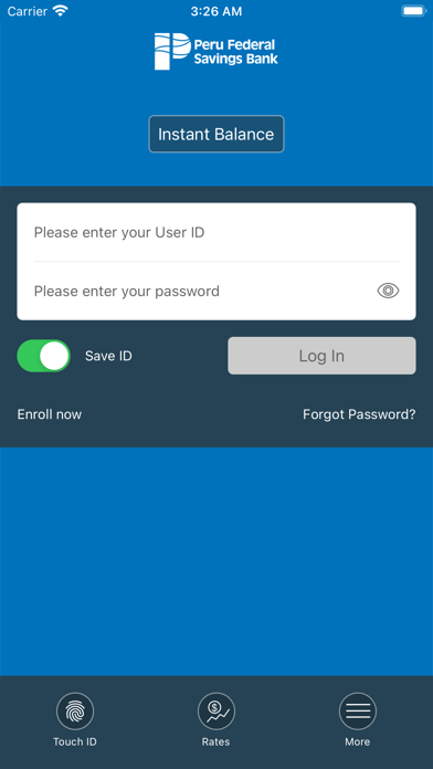 Peru Federal Savings Screenshot