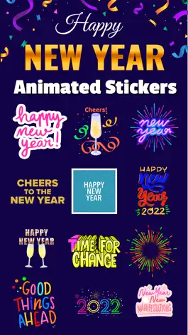Game screenshot New Year: Animated Stickers mod apk