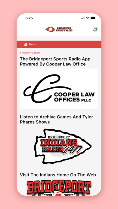 Bridgeport Sports Radio Screenshot