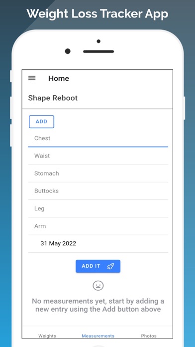 Weight Loss Tracker Easy Screenshot