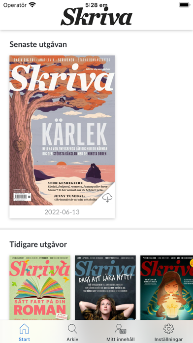 Tidningen Skriva e-tidning Screenshot