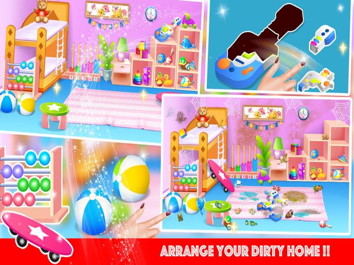 Dirty House Cleaning Girl Game