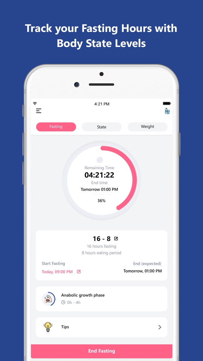 Track Fasting Hours  Weight